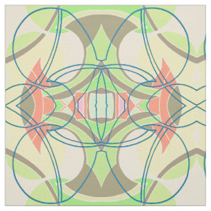 Tela Patrón de inspiración retro (3 capas y fondo diy)