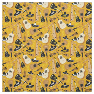 Tela Patrón de instrumentos de banda de Mariachi