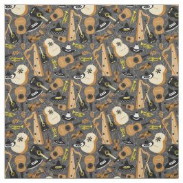 Tela Patrón de instrumentos de la orquesta de Mariachi