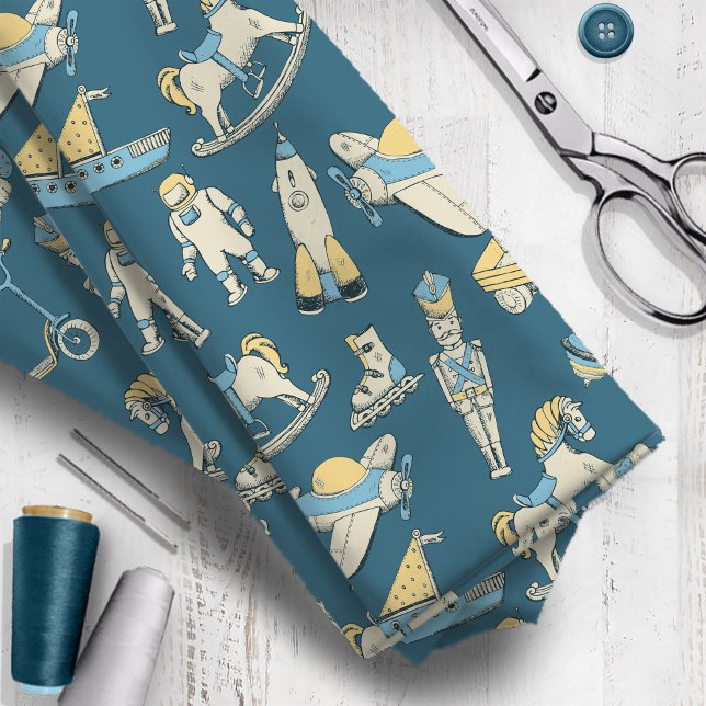 Tela Patrón de juguete de época azul/amarillo ID783 (Subido por el creador)