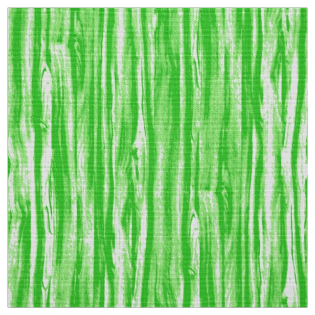 Tela Patrón de la madera de deriva - verde lima y blanc (Retal)