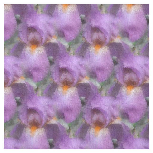 Tela Patrón de la naturaleza de las flores de iris con  (Retal)