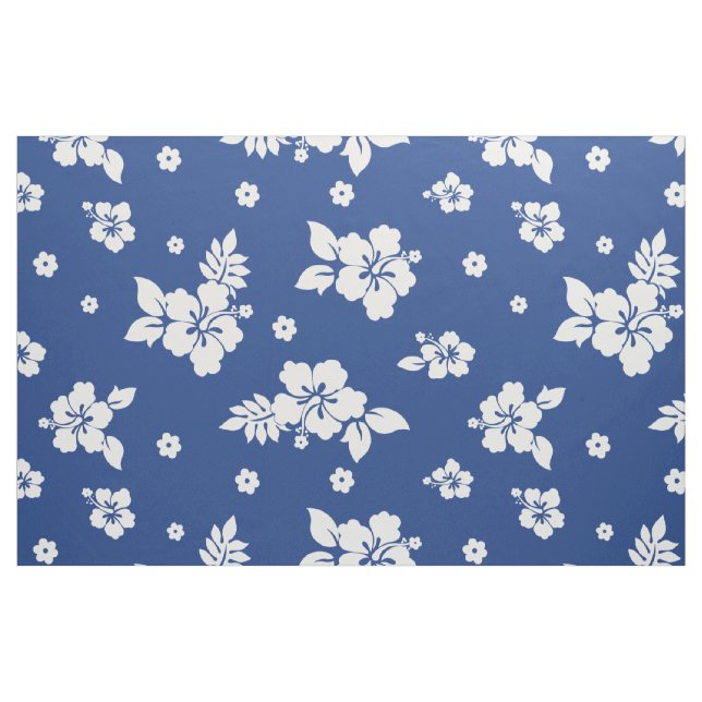 Tela Patrón de la Seamless Aloha Blue Classic Hawaii ("Cuarto gordo" (fat quarter))