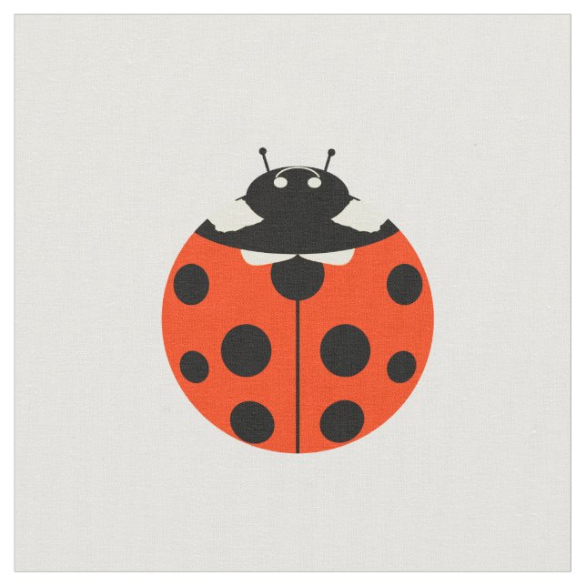Tela patrón de ladybug (De cerca)