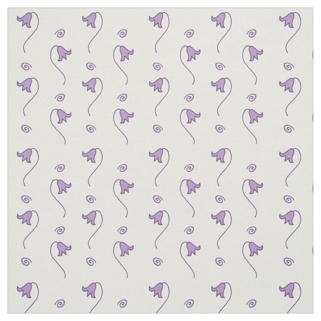 Tela Patrón de las campanas florales (Retal)