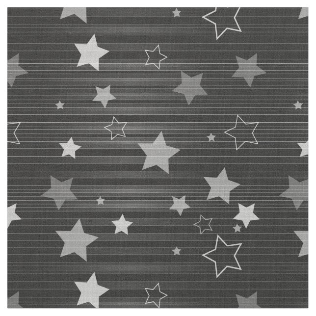 Tela Patrón de las estrellas negras (De cerca)