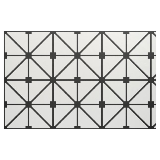 Tela Patrón de latencia blanco negro ("Cuarto gordo" (fat quarter))