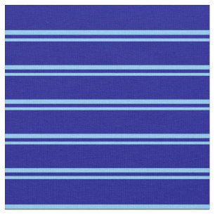 Tela Patrón de líneas azul cielo claro y azul oscuro
