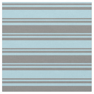 Tela Patrón de líneas azul claro y gris
