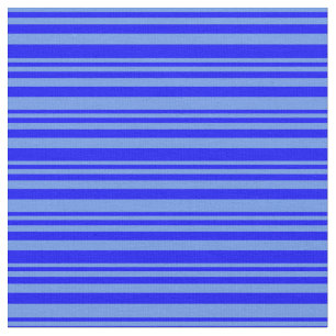 Tela Patrón de líneas azul y azul de flor de maíz