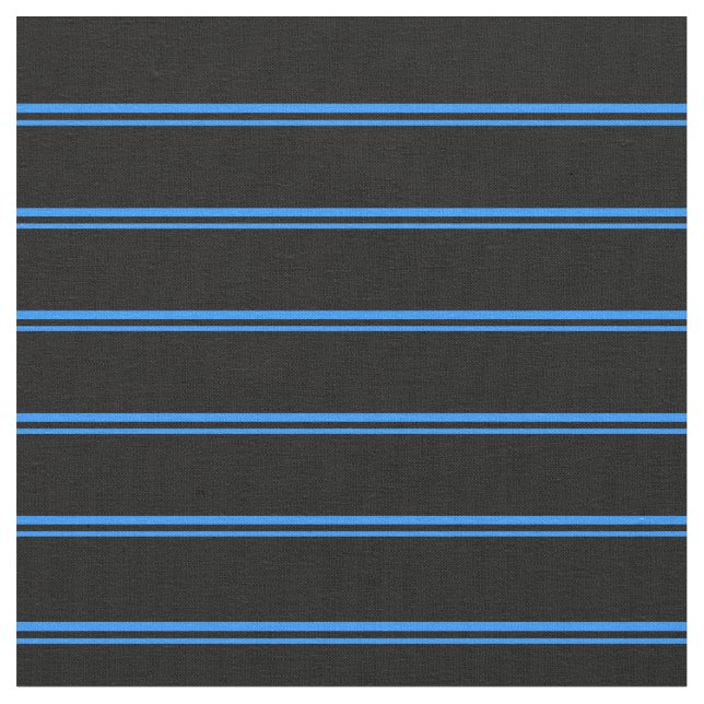 Tela Patrón de líneas azul y negro (De cerca)