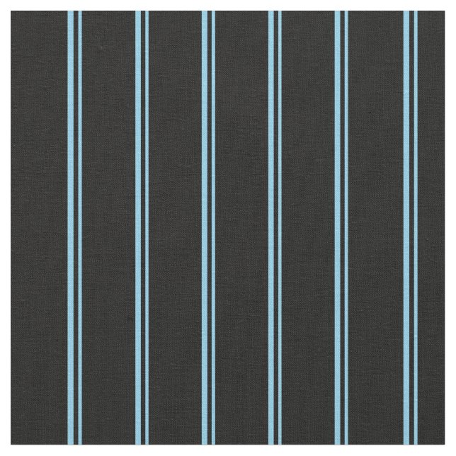 Tela Patrón de líneas azul y negro (De cerca)