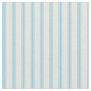 Tela Patrón de líneas azules beige y cielo