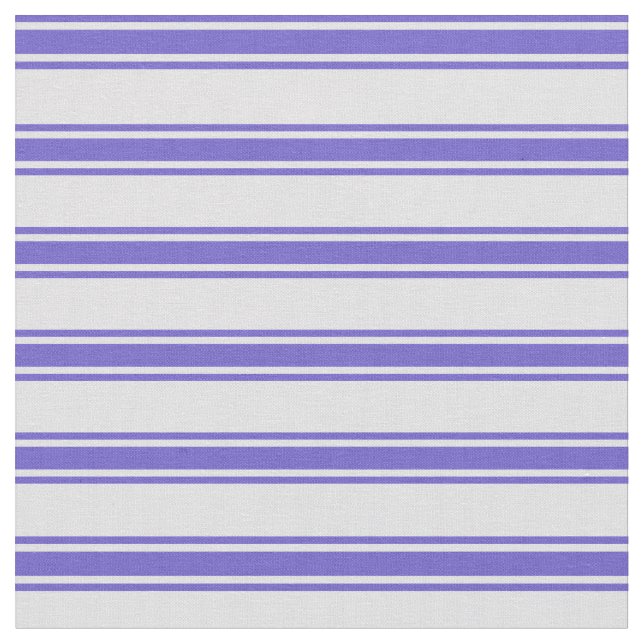 Tela Patrón de líneas azules de lavanda y pizarra (De cerca)