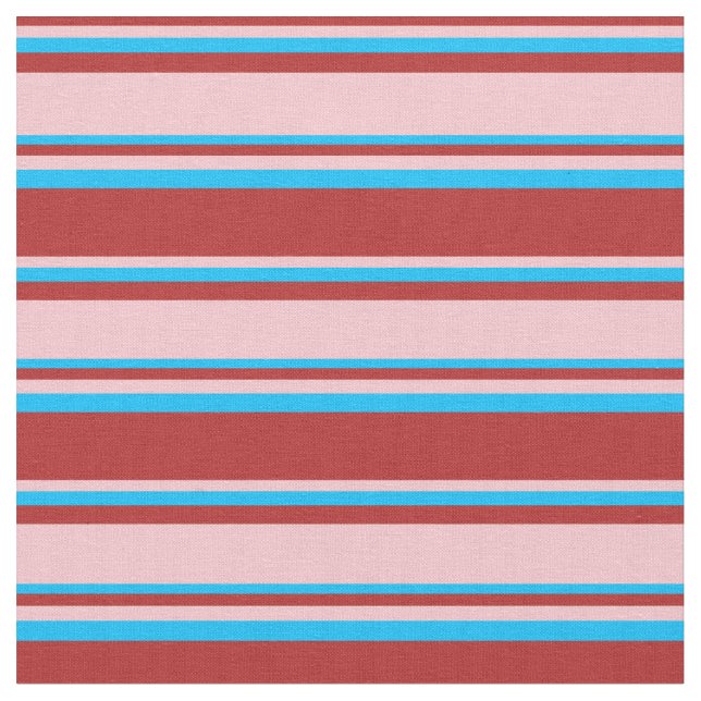 Tela Patrón de líneas azules rojas, rosas y profundas d (De cerca)