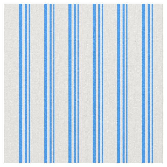 Tela Patrón de líneas azules y blancas (De cerca)