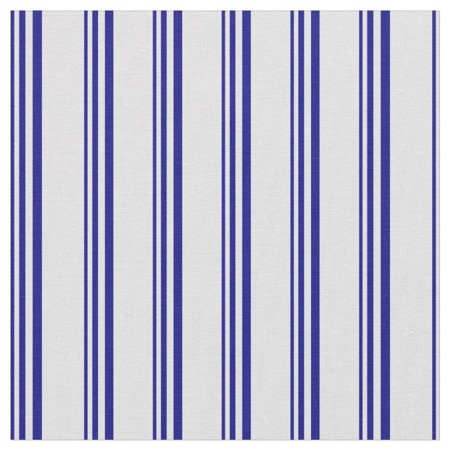 Tela Patrón de líneas azules y de lavanda (De cerca)