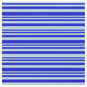 Tela Patrón de líneas/bandas azul y azul claro