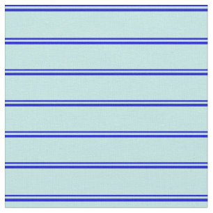 Tela Patrón de líneas/bandas azul y turquesa