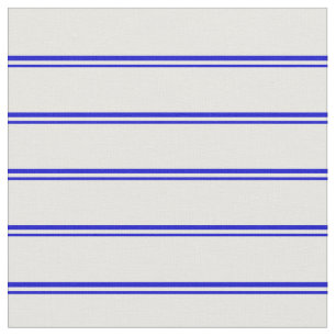 Tela Patrón de líneas/bandas azules y blancas