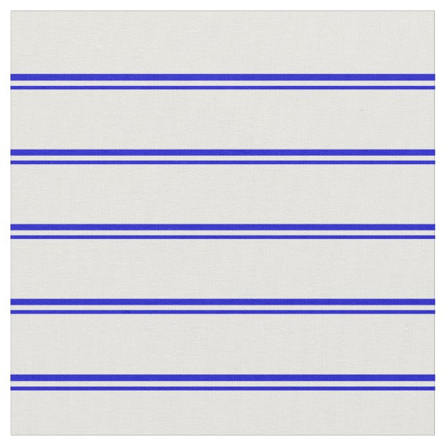 Tela Patrón de líneas/bandas azules y blancas (De cerca)