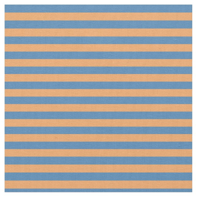 Tela Patrón de líneas/bandas azules y marrones (De cerca)