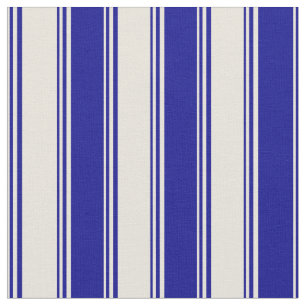 Tela Patrón de líneas/bandas color azul beige y oscuro
