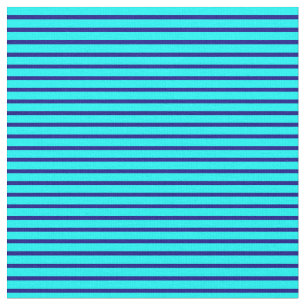 Tela Patrón de líneas/bandas de color azul y cian