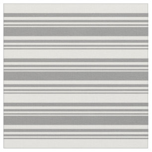 Tela Patrón de líneas/bandas de color gris y blanco