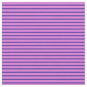 Tela Patrón de líneas/bandas de color orquídea y azul