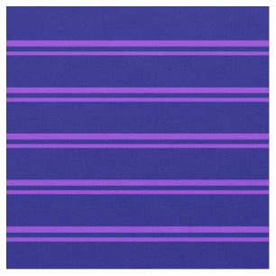 Tela Patrón de líneas/bandas de color púrpura y azul