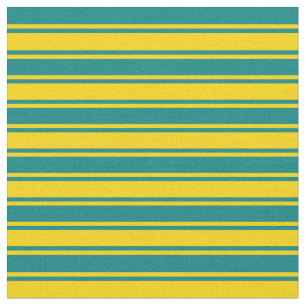 Tela Patrón de líneas/bandas de color verde azulado y a