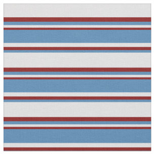 Tela Patrón de líneas/bandas de lavanda, azul y marrón