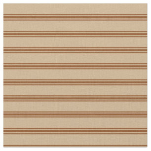 Tela Patrón de líneas/bandas de Tan y Brown