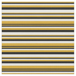 Tela Patrón de líneas/bandas negras y blancas