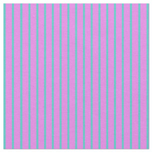 Tela Patrón de líneas/bandas turquesa y violeta