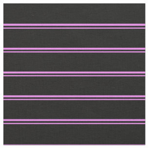 Tela Patrón de líneas/bandas violetas y de color negro