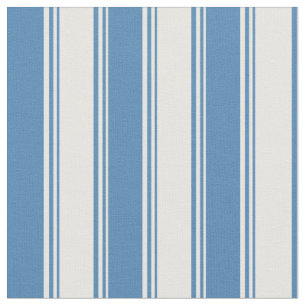 Tela Patrón de líneas blancas y azules/rayas
