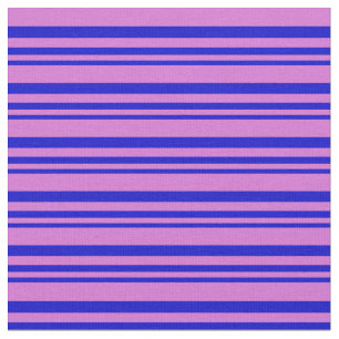 Tela Patrón de líneas de color azul y orquídea