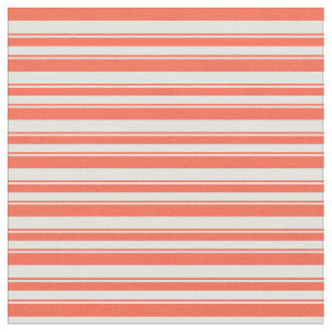 Tela Patrón de líneas de color cian rojo y claro