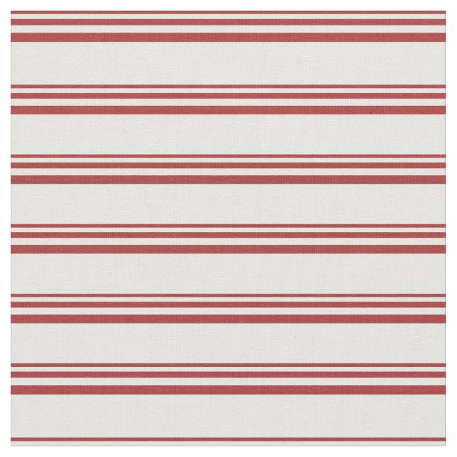Tela Patrón de líneas de crema marrón y de menta (De cerca)