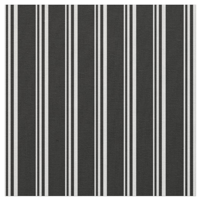 Tela Patrón de líneas de gris claro y negro (De cerca)