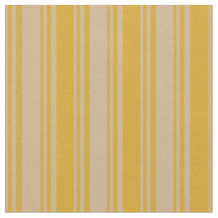 Tela Patrón de líneas de Tan y Goldenrod/Stripes