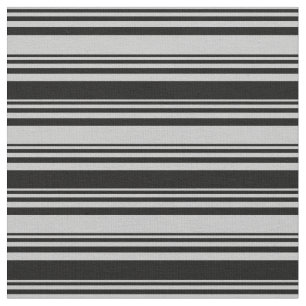 Tela Patrón de líneas gris y negro