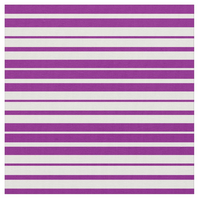 Tela Patrón de líneas morado y blanco (De cerca)