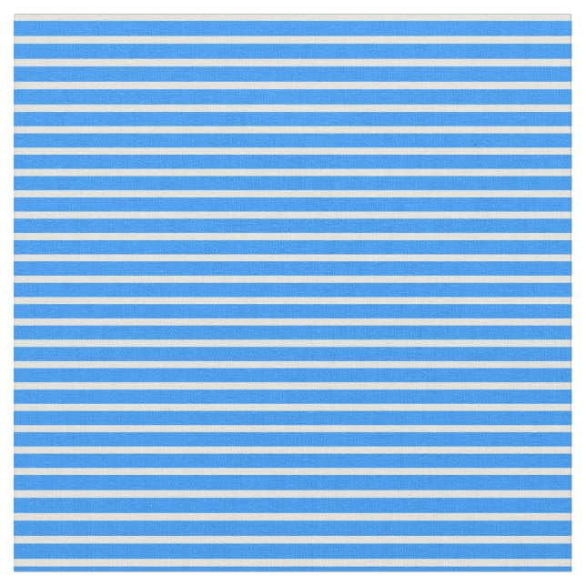 Tela Patrón de líneas/rayas azules y beiges (De cerca)