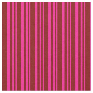 Tela Patrón de líneas/rayas de color rosa y marrón prof