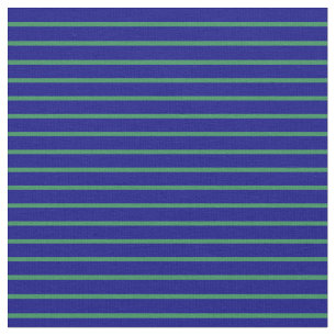 Tela Patrón de líneas/rayas verdes azules y marinas