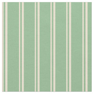 Tela Patrón de líneas/rayas verdes beige y mar oscuro