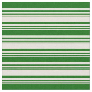 Tela Patrón de líneas/rayas verdes beige y oscuro